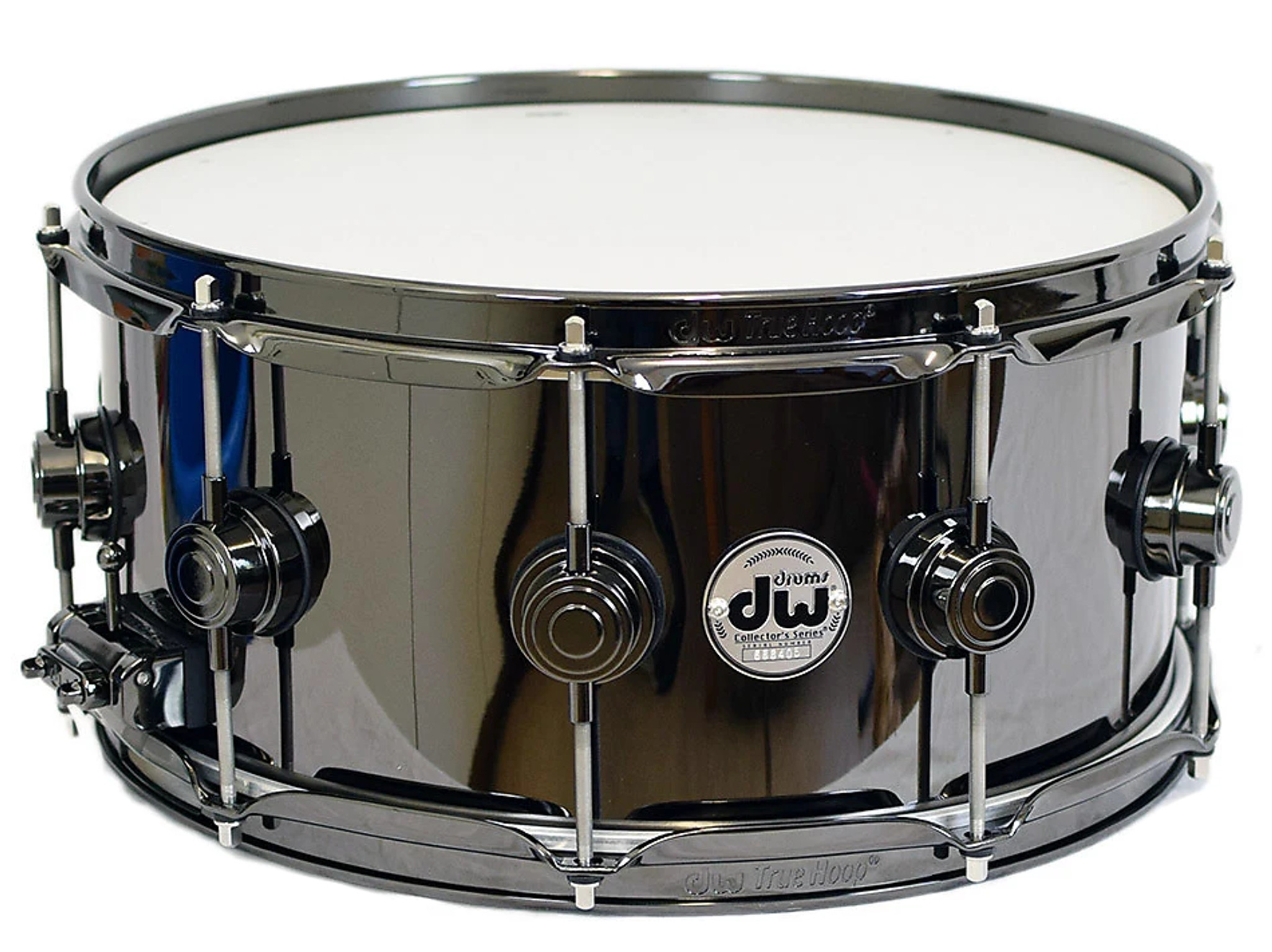 DW Collectors Black Nickel over Brass 6.5 x 14 Snare with Black 