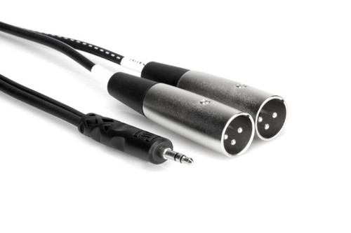 Hosa CYX-403M Stereo Breakout 3.5 mm TRS to Dual XLR Male