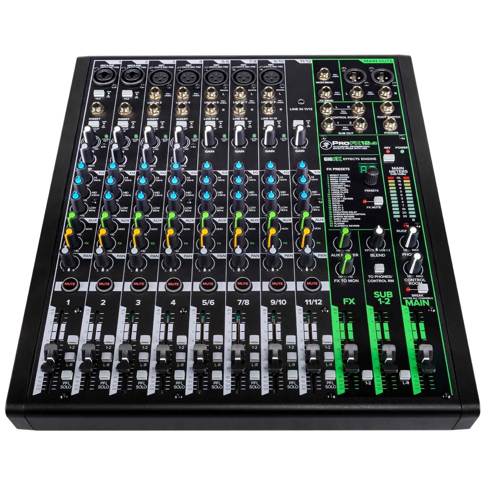 Mackie Profx12V3 12-Channel Mixer with USB - Big Dude's Music City