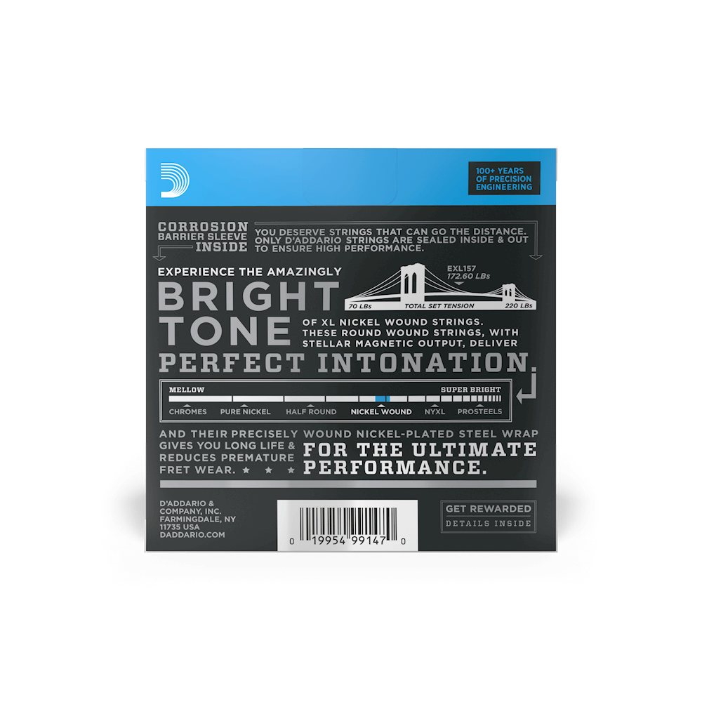 D'Addario EXL157 14-68 Strings