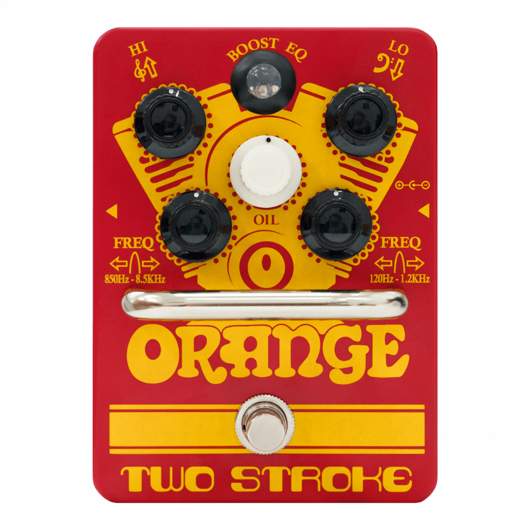 Orange TWO STROKE EQ Boost Pedal - Big Dude's Music City