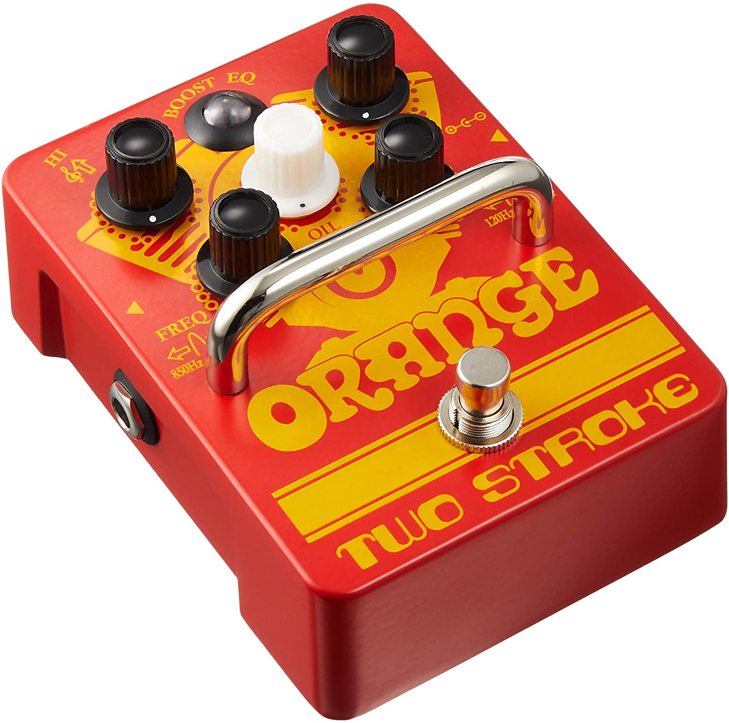 Orange TWO STROKE EQ Boost Pedal - Big Dude's Music City