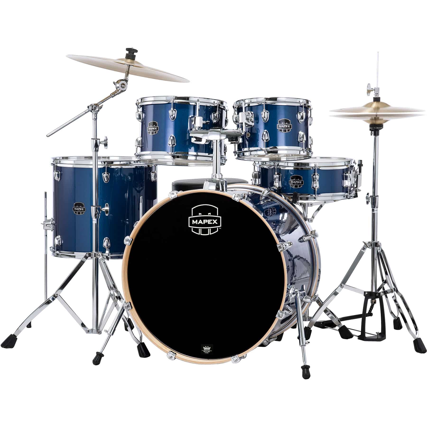 Mapex Venus - Complete 5pc Drum KIt - Blue Sky Sparkle