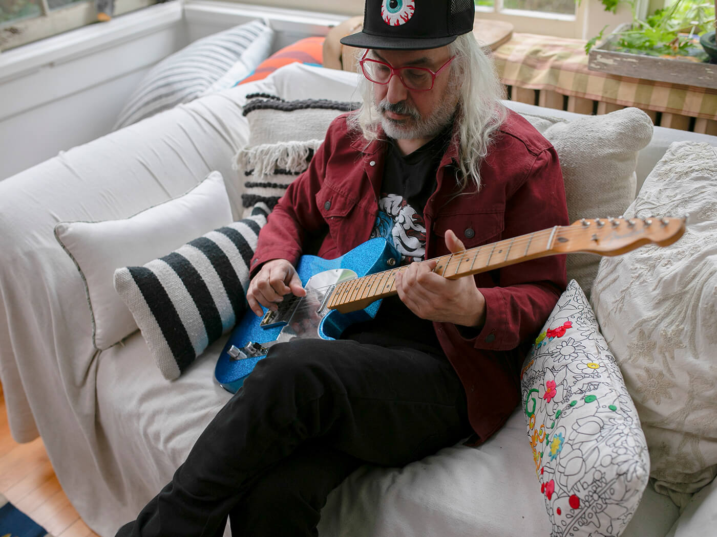 Fender J Mascis シグネチャーモデルTelecaster Fender J Mascis Telecaster - Bottle Rocket Blue Flake