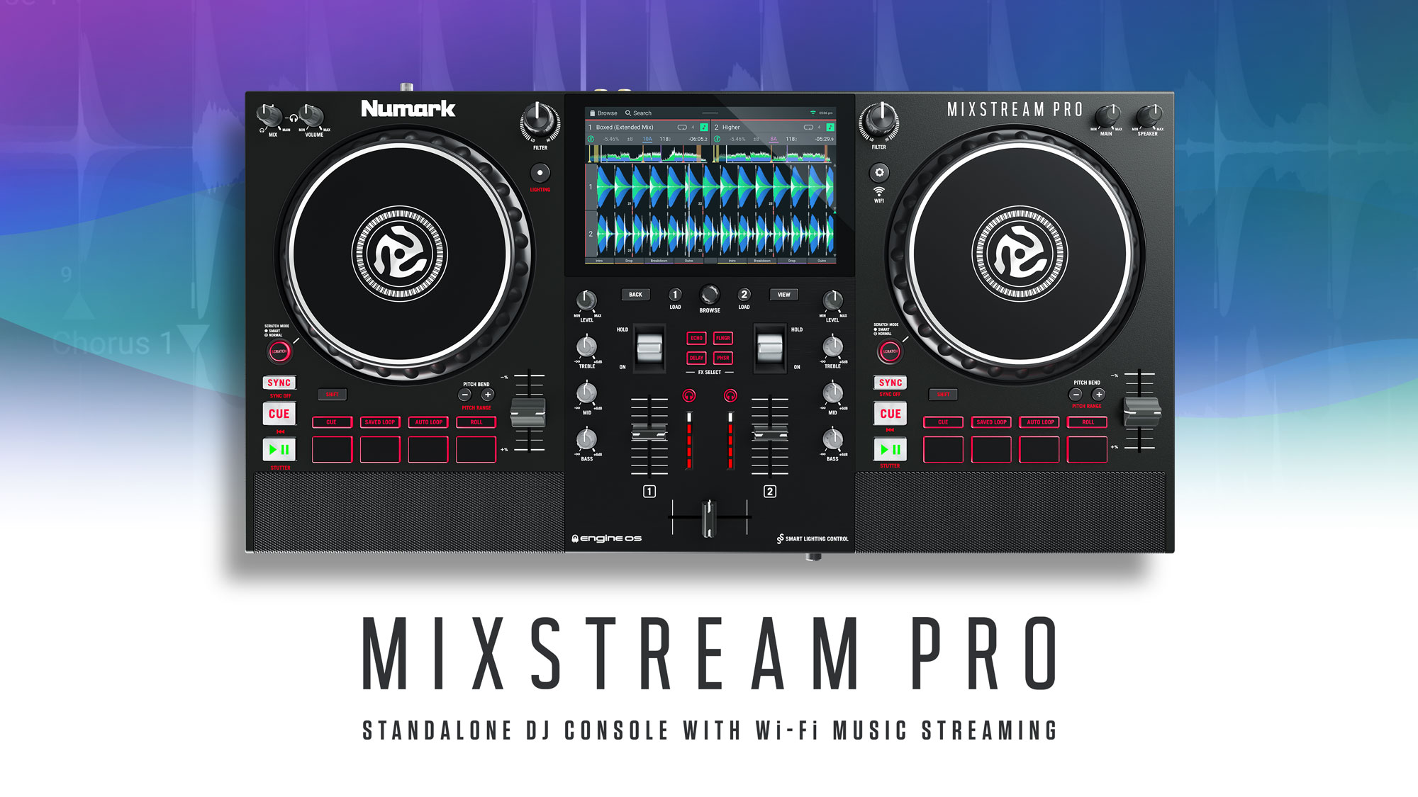 MIXSTREAM PRO - Standalone DJ Controller with WiFi - Big