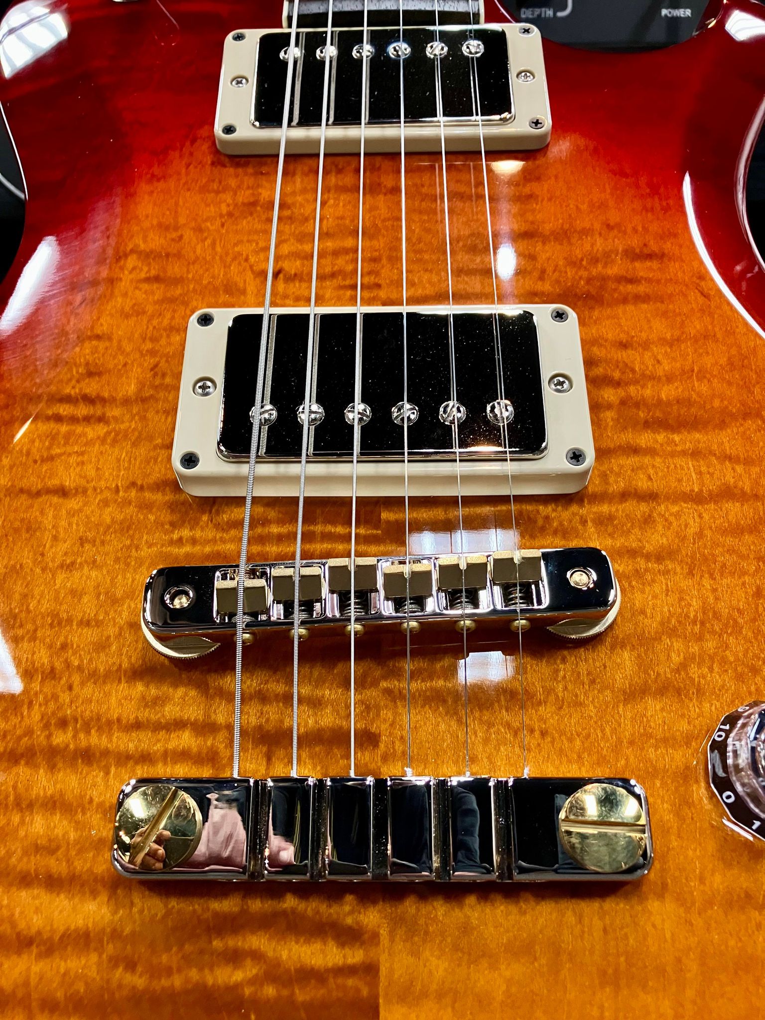 USA S2 McCarty 594 - Singlecut Dark Cherry Sunburst - Big Dude's