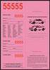 4-Part Valet "Hotel" Ticket 3-1/4 x 8-1/2