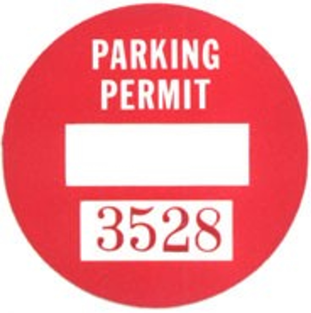 Parking Permit Window Decals 100 Round