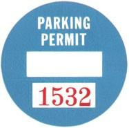 Parking Permit Window Decals 100 Round | Caymil Printing Co., Inc.