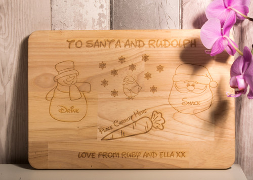 Personalised Santa Treat Chopping Board