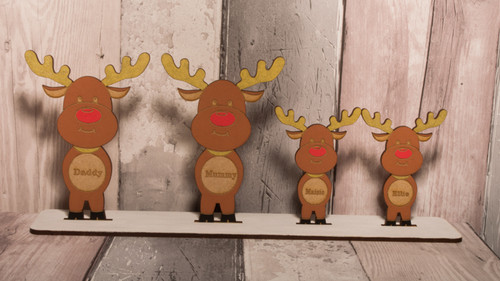 Family of Standing reindeers 4