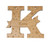 Personalised Letter Bauble - Star design letter K