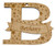 Personalised Letter Bauble - Star design letter B