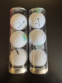 Golf Balls Mosaic Sleeve (3Pk)