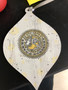 Ornament Wood Teardrop Seal