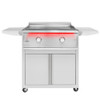 TrueFlame Stainless Deluxe Cart & TrueFlame 30-Inch Griddle - TFG30+CART-TF-GRID30