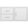 Summerset 42-Inch Stainless Steel Access Door & Double Drawer Combo