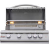 Blaze LTE+ Marine Grade 32-in 4-Burner Natural Gas Grill w/ Lift-Assist Hood & Rear Infrared Burner - BLZ-4LTE3MG-NG