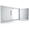 Sunstone Classic Series 33-Inch Stainless Steel Flush Mount Double Access Door