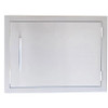 Sunstone Grills Signature Series 27-Inch Stainless Steel Beveled Frame Reversible-Hinged Horizontal Single Access Door-Front-View