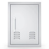 Sunstone Grills Signature Series 14-Inch Stainless Steel Beveled Frame Right-Hinged Vertical Vented Single Access Door-Front-View