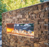 The Outdoor GreatRoom Company 60-Inch Linear Ready-to-Finish See-Through Natural Gas Fireplace W/ Direct Spark Ignition