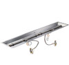 The Outdoor GreatRoom Company Crystal Fire Plus 96 X 12 Linear Natural Gas Fire Pit Burner Kit - CFP1296-B-NG