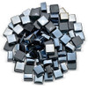 American Fire Glass 1/2" Black Luster 2.0 Cubes - AFF-BLKLST12-2-10