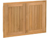 Pacific Teak Millworks Cottage 30-Inch Teak Wood Double Access Door - AD2-30C