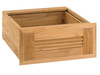 Pacific Teak Millworks 18-Inch Louvered Panel Teak Wood Single Drawer - UD1-18L