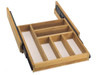 Pacific Teak Millworks Teak Wood Push Back Cutlery Tray - CT-2
