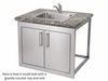 End Zone 36" Double Doors w/ Paper Towel Holder