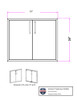 End Zone BBQ Universal 25" Double Door