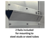 End Zone 18" Shelf with Rails