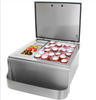 25-Inch Slide-In Ice Bin BBQ Girls Cooler With Speed Rail & Condiment Holder