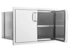 Premium32-Inch Stainless Steel Sealed Dry Storage Pantry With Shelf - BBQ-260-DRY-STG