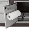Blaze 40-Inch Stainless Steel Double Access Door With Paper Towel Holder - BLZ-AD40-R-SC