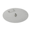 American Fire Products 12" Round Stainless Steel Flat Pan With 6" Fire Ring - SS-RFP-12-ASBL