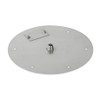American Fire Products 12" Round Stainless Steel Flat Pan With 6" Fire Ring - SS-RFP-12-ASBL