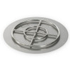 American Fire Products 24" Round Stainless Steel Flat Pan With 18" Fire Ring - SS-RFP-24-ASBL