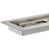 American Fire Products 18" x 6" Stainless Steel Rectangular Drop-In Fire Pit Pan - SS-AFPP-18