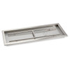 American Fire Products 36" x 12" Stainless Steel Rectangular Drop-In Fire Pit Pan - SS-AFPP-36
