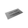 American Fire Products 48" x 24" Rectangular Stainless Steel Flat Pan - SS-RTFP-48