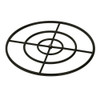 American Fire Products 30” Triple-Ring Black Steel Burner with a 3/4" Inlet - BK-FR-30