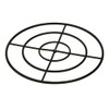 American Fire Products 36” Triple-Ring Black Steel Burner with a 3/4" Inlet - BK-FR-36