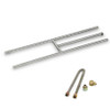American Fire Products 24" x 6" Stainless Steel H-Style Burner - Natural Gas - SS-H-24