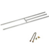 American Fire Products 48" x 8" Stainless Steel H-Style Burner - Natural Gas - SS-H-48