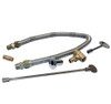 Warming Trends 36 X 11-Inch Linear Natural Gas Fire Pit Burner Kit W/ 30 X 7.25-Inch Tree-Style CROSSFIRE Brass Burner - Match Light Ignition - CFBT230NGALPL3611FK1