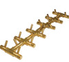 Warming Trends 28 X 11-Inch Linear Natural Gas Fire Pit Burner Kit W/ 22 X 5.25-Inch Tree-Style CROSSFIRE Brass Burner - Match Light Ignition - CFBT170NGALPL2811FK1