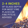 American Fire Glass 1/2" Cobalt Reflective - AFF-COBLRF12-10